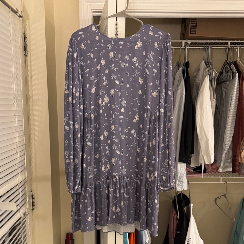 Aritzia Floral Purple Dress